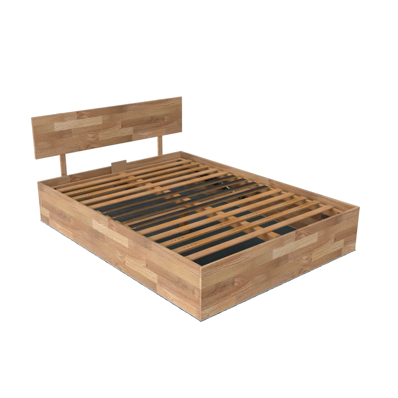 Sommier zoné coffre chêne bois massif avec tête de lit - Image 7