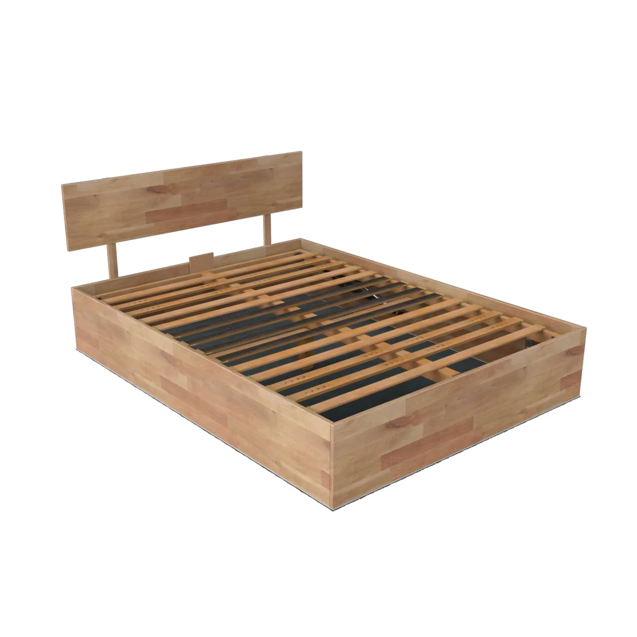 Sommier zoné coffre hêtre bois massif avec tête de lit - Image 7